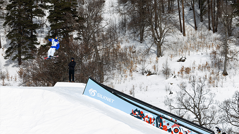 Jesper Tjäder under träning inför VM-kvalet i slopestyle