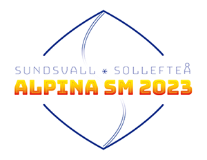 SM i slalom och storslalom i Sollefteå och Sundsvall 2023 logotyp