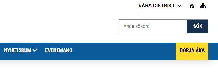 Skärmbild av Börja åka-knappen
