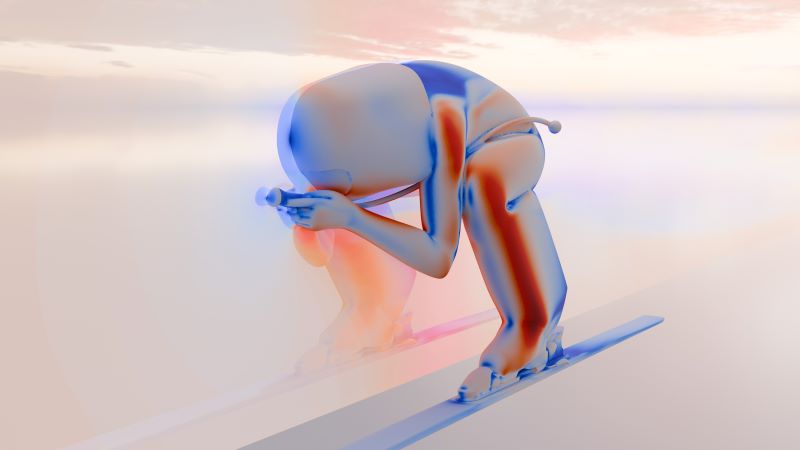 CFD speedski aerodynamics