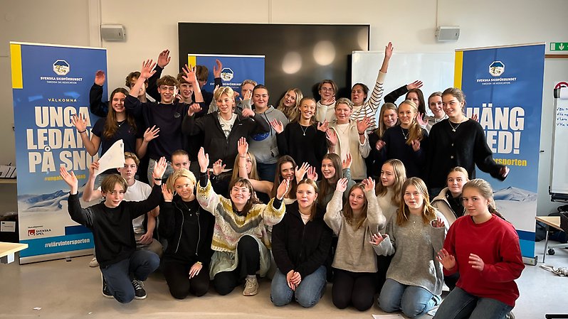 Unga ledare på snö 2024 på Bosön. Foto: SSF