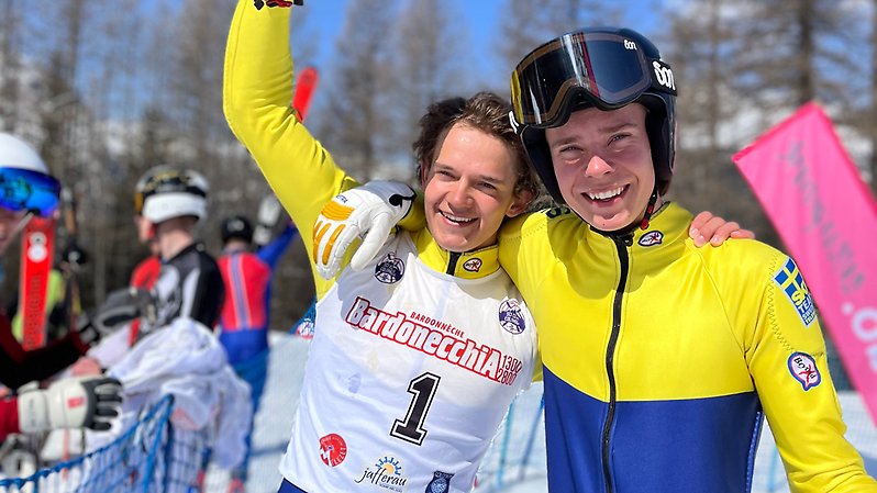 Bröderna Alvin och Vile Noaksson. Foto: Erik Noaksson/SSF.